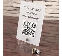 Pahdecor Affari Personalizzato Acrilico Singolo QR Code Cartello Personalizzato Venmo Instagram Placca Scansione per Pagare Segni Sociali Codice Sito Web Azienda Bellezza Parrucchieri