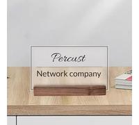 Pahdecor Placca acrilica da 10,2 x 17,8 cm, targhetta con incisione personalizzata, moderna e professionale per ufficio, insegnanti e regali