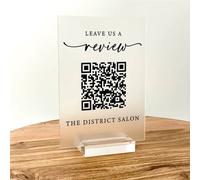 Pahdecor QR Code Sign, Business QR Code Review Sign, Scannable Review Sign, Cash App Sign, QR Code Review Support QR Code, Facebook Review, Yelp Review, Paid Scan Mark (chiaro)