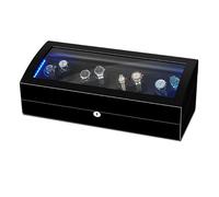 PAHION 8+9 Orologi Scatola Tempo Carica Scatola Espositiva Automatica Con Carica Orologi Automatici Dotato Di Motore Silenzioso E Materiale Acrilico Ultra Resistente 5 Modalità Di Rotazione