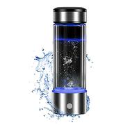 PAHION Bottiglia d'Acqua Alcalina All'idrogeno Anti-invecchiamento Generatore di Acqua All'idrogeno Filtro Purificatore Bottiglia di Vetro Senza BPA 3 Minuti per Un Contenuto Fino A 1200 PPB 430 ML
