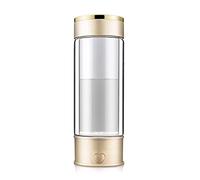 PAHION Bottiglia d'Acqua Alcalina All'idrogeno Anti-invecchiamento Generatore di Acqua All'idrogeno Filtro Purificatore Bottiglia di Vetro Senza BPA 3 Minuti per Un Contenuto Fino A 1200 PPB 430 ML