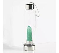 PAHION Bottiglia D'Acqua In Quarzo Naturale Con Gemma Di Cristallo Point Reiki Elisir Di Bacchetta Di Obelisco Curativo A Punta Di Cristallo Naturale Bottiglia Di Acqua Di Energia