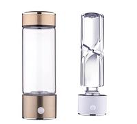 PAHION Generatore di Acqua Idrogenata Portatile, Borraccia Acqua Idrogenata E Ionizzatore Acqua Ricca di Idrogeno con Tecnologia PEM, 3 Min Fino A 1100-1300 PPB, Bottiglia in Vetro Senza BPA, 420ML