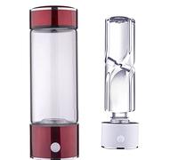PAHION Generatore di Acqua Idrogenata Portatile, Borraccia Acqua Idrogenata E Ionizzatore Acqua Ricca di Idrogeno con Tecnologia PEM, 3 Min Fino A 1100-1300 PPB, Bottiglia in Vetro Senza BPA, 420ML