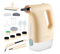 PAHTTO 1200 W Pulitore a vapore manuale, riscaldamento rapido in 20 secondi Pulitore a vapore manuale con serbatoio trasparente da 450 ml e 16 accessori, per cucina, bagno, divani, tappeti