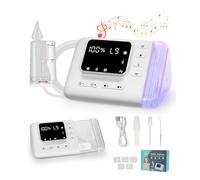 PAHTTO Aspiratore nasale elettrico con 9 livelli di aspirazione regolabili e camera di disinfezione, pulitore elettrico per neonati e bambini, efficace aspiratore nasale con luce e musica