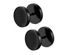 Paia di Orecchini a Bottone da Uomo e da Donna in Acciaio Inossidabile 18G Orecchini a Bottone a Spirale Perforati per cartilagine dell'orecchio 3-6 mm Rotondi Fashion