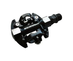 Paia pedali MTB a sgancio SPD in alluminio nero Eleven