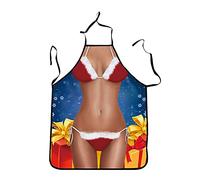 PAIDAXING Grembiuli divertenti natalizi per adulti grembiule a mezza lunghezza divertente grembiule natalizio da donna uomo cucina cucina grembiuli novità per Natale ristorante casa forniture da