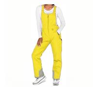 PAIDAXING Pantaloni da sci impermeabili da uomo donna termici con cerniera antivento pantaloni da neve invernali caldi a vita alta bavaglini da sci snowboard salopette per escursioni all'aperto tuta