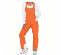 PAIDAXING Pantaloni da sci impermeabili da uomo donna termici con cerniera antivento pantaloni da neve invernali caldi a vita alta bavaglini da sci snowboard salopette per escursioni all'aperto tuta