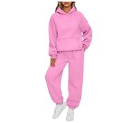 PAIDAXING Tuta da Donna Set Completo UK 2 Pezzi Co Ord Set Abiti Signora Felpa con Cappuccio e Pantaloni Sportivi Set da Ginnastica Abbigliamento Sportivo Y2k Autunno Inverno Abiti per il Tempo Libero