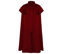 PAIDAXING Vestaglia da uomo medievale gotica rinascimentale con cappuccio, mantello steampunk, da mago, vampiro, monaco, per adulti, Halloween, cosplay, gioco di ruolo, abbigliamento a tema storico