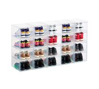 PAIDE P La Box des Sneakers Pack 20uds. Porta Scarpe Trasparenti per Scarpe da Ginnastica. Scatole Porta Scarpe per la Conservazione. Scatole Scarpe. Espositore di Sneakers. (20pcs Transparent)