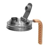 Paie Del Barattolo Con Spout: Coperchio In Acciaio Inossidabile, Cappuccio | Coperchio Della A Bocca Grande, Top In Metallo Durevole Per Caffè, Latte, Tè Ghiacciato, Sciroppo, Succo, Frullati