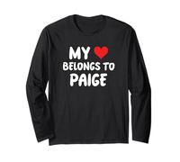Paige - Il mio cuore appartiene a Paige - Amore Maglia a Manica