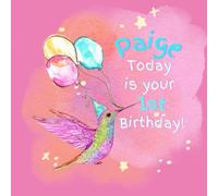 Paige Today is Your 1st Birthday: A Hummingbird Birthday Book