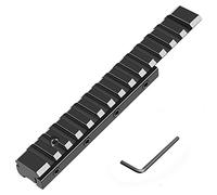 Paike 11mm Dovetail to 21mm Picatinny Rail Convert Adapter - 155mm/6.1" Long Extension Low Profile Scope Mount Converter Adaptor - Base Mount 3/8" to 7/8" Converter
