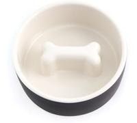 Paikka Ciotola Slow Feed in Ceramica Nera L Ø 20 cm per Cani