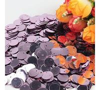 Paillettes 10mm 15mm 20mm 25mm Grandi paillettes piatte con bordo rotondo e foro per decorazioni fai da te per bambini, danza, Lentejuela 20g-lt viola-20mm20g