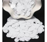 Paillettes 20mm Sciolti Rotondi Grandi Paillettes Argento 2cm Fori Coriandoli Gioielli da sposa fai da te Accessori per borse 10g-bianco-20mm 10g