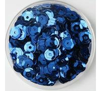 Paillettes 3/4/5/6/8/10 mm/Paillettes rotonde concave in PVC per cucito, matrimoni, artigianato, accessori 10 g/20 g-blu-5 mm 20 g