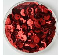 Paillettes 3/4/5/6/8/10 mm/Paillettes rotonde concave in PVC per cucito, matrimoni, artigianato, accessori 10 g/20 g-rosso-10 mm 20 g