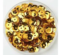 Paillettes 3/4/5/6/8/10 mm/Paillettes sciolte rotonde concave in PVC per cucito, matrimonio, artigianato, accessori 10 g/20 g-oro-6 mm 20 g