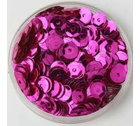 Paillettes 3/4/5/6/8/10 mm/Paillettes sciolte rotonde concave in PVC per cucito, matrimonio, artigianato, accessori 10 g/20 g-rosa rosso-5 mm 50 g
