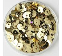 Paillettes 3/4/5/6/8/10 mm/Paillettes sciolte rotonde concave in PVC per cucito, matrimonio, artigianato, accessori 10 g/20 g-oro 2-3,0 mm 10 g