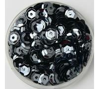 Paillettes 3/4/5/6/8/10 mm/PVC Paillettes rotonde concave sciolte Accessori per cucito e artigianato per matrimoni 10 g/20 g-grigio-5 mm 20 g