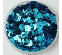 Paillettes 3/4/5/6/8/10 mm/PVC Paillettes rotonde concave sciolte Accessori per cucito e artigianato per matrimoni 10 g/20 g - blu pavone - 6 mm 20 g