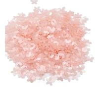 Paillettes a forma di fiore a forma di cinque dita, diametro 10 mm, paillettes scintillanti sciolte, peso 10 grammi for decorazione(Matte pink)
