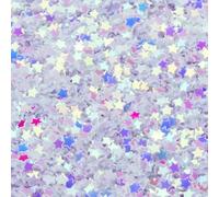 Paillettes a forma di stella in PVC da 30 g/borsa, 3,0 mm, glitter colorati, sciolti, per decorazioni fai da te per nail art, accessori per capelli, trucco di bellezza, oro bianco, 3,0 mm