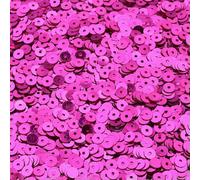 Paillettes colorate da 20 g, rotonde e piatte, 4,0 mm, in PVC, per artigianato, cucito, vestiti, decorazioni, accessori fai da te - rosa shocking - 4,0 mm, 20 g, circa 3500 pezzi