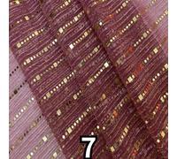 Paillettes Crepe Rete Tessuto Bling Pizzo Netto Abito Sciarpa Scialle Da Metro