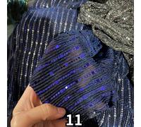 Paillettes Crepe Rete Tessuto Bling Pizzo Netto Abito Sciarpa Scialle Da Metro