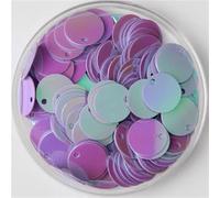 paillettes di plastica, artigianato fai da te, Paillettes piatte rotonde in plastica multicolore da 10-30 mm for cucito, artigianato for matrimoni, fai da te(ABlila,30mm 10g 40pcs)