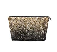 Paillettes dorate scintillanti, Borsa da toilette Borsa per trucco Borsa per cosmetici Borsa da toilette da viaggio portatile
