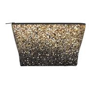 Paillettes dorate scintillanti, Borsa da toilette Borsa per trucco Borsa per cosmetici Borsa da toilette da viaggio portatile