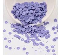 Paillettes fai da te 3,0 mm 4,0 mm 5 mm 6 mm 8 mm 10 mm Paillettes in porcellana, paillettes rotonde piatte per matrimoni, artigianato, costumi, scrapbooking, accessori - viola blu 2-6 mm 10 g