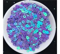 paillettes, Paillettes piatte e rotonde sciolte, for lavori di cucito, decorazioni for abiti da sposa, accessori fai te(AB Light Purple,6mm)