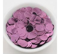 Paillettes per Il Cucito Artigianale, 10g 10mm Paillettes Grandi Piatte Rotonde Foro Sciolto s Fai da Te Danza Decorazione Matrimonio Artigianato Fatto a Mano Lentejuelas Accessori(Lilac)