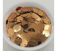 Paillettes per Il Cucito Artigianale, 10g 10mm Paillettes Grandi Piatte Rotonde Foro Sciolto s Fai da Te Danza Decorazione Matrimonio Artigianato Fatto a Mano Lentejuelas Accessori(Brown)