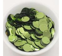 Paillettes per Il Cucito Artigianale, 10g 10mm Paillettes Grandi Piatte Rotonde Foro Sciolto s Fai da Te Danza Decorazione Matrimonio Artigianato Fatto a Mano Lentejuelas Accessori(Green)