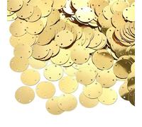 Paillettes per il fai da te e il cucito, 50 g / borsa 4 fori Paillettes argento per artigianato piatto grande e rotondo con paillettes / accessori per borsa fiocchi fai da te 15/20/25/35 mm (oro 20 mm