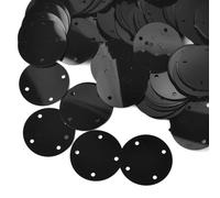 Paillettes per il fai da te e il cucito, 50 g / sacchetto Grandi paillettes rotonde a 4 fori fiocchi in nastro dorato paillettes sciolte abbigliamento fai-da-te borsa ciondolo accessori artigianali 20