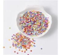 Paillettes per il fai da te, Paillettes for Creare E Cucire 3-6mm Multicolor 10g(Ab Mix,4mm 2000pcs 10g)