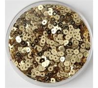 Paillettes per il fai da te, Paillettes for Creare E Cucire 3-6mm Multicolor 10g(Light Gold,3mm 3000pcs 10g)